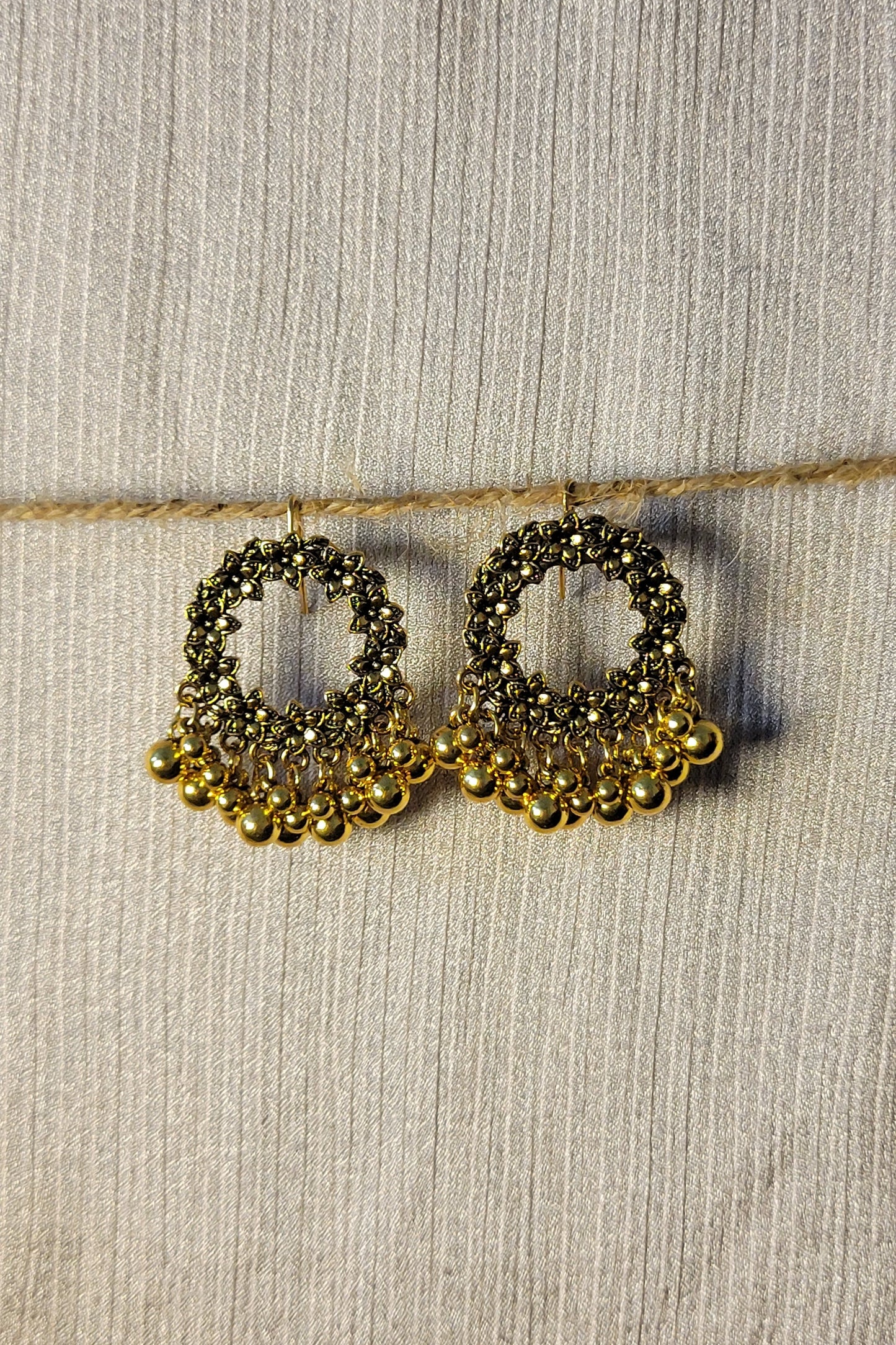 Gilded Lace Hoops
