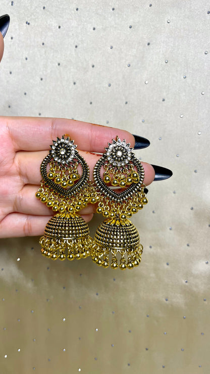 Chandbali Jhumka Earrings