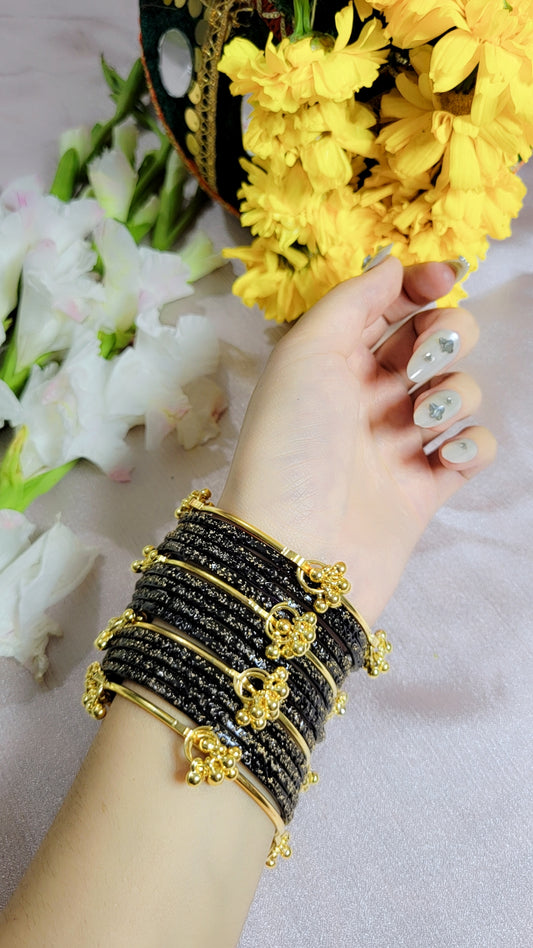 Midnight Black Bangles