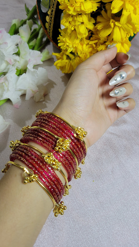 Burgundy Luxe Bangles